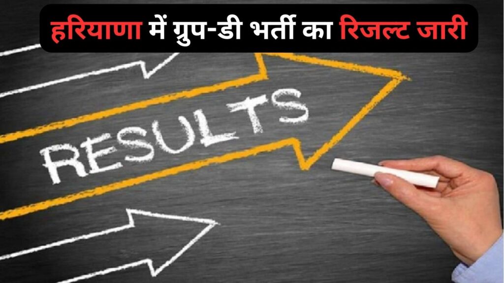 Haryana Group D Result Released