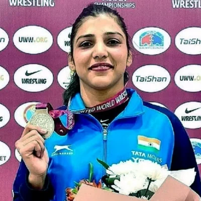 Olympics: Wrestler Nisha is learning the nuances of wrestling from Iran's coach Aamir in Karnataka.